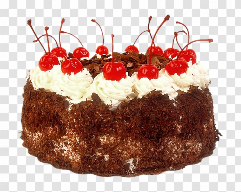 Black Forest Gateau Birthday Cake Wedding Bakery Chocolate - Fruit Transparent PNG