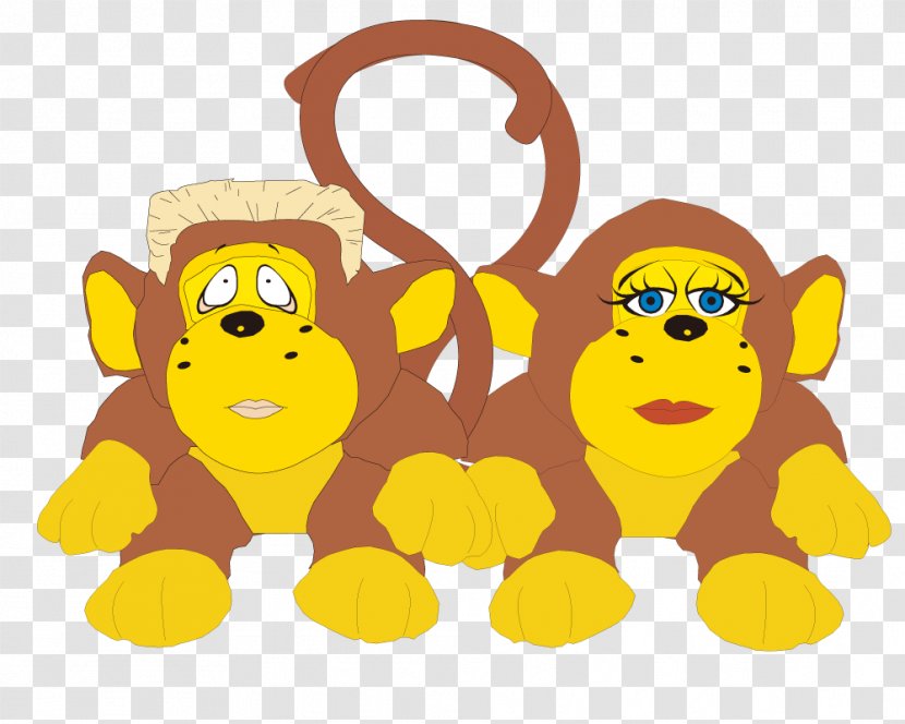 Logo Illustration - Carnivoran - Little Monkey Mascot Vector Transparent PNG