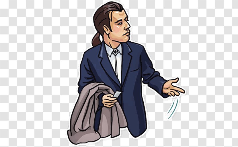 Aleksandr Oleshko Pulp Fiction Telegram Sticker VKontakte - Fictional Character - Human Behavior Transparent PNG