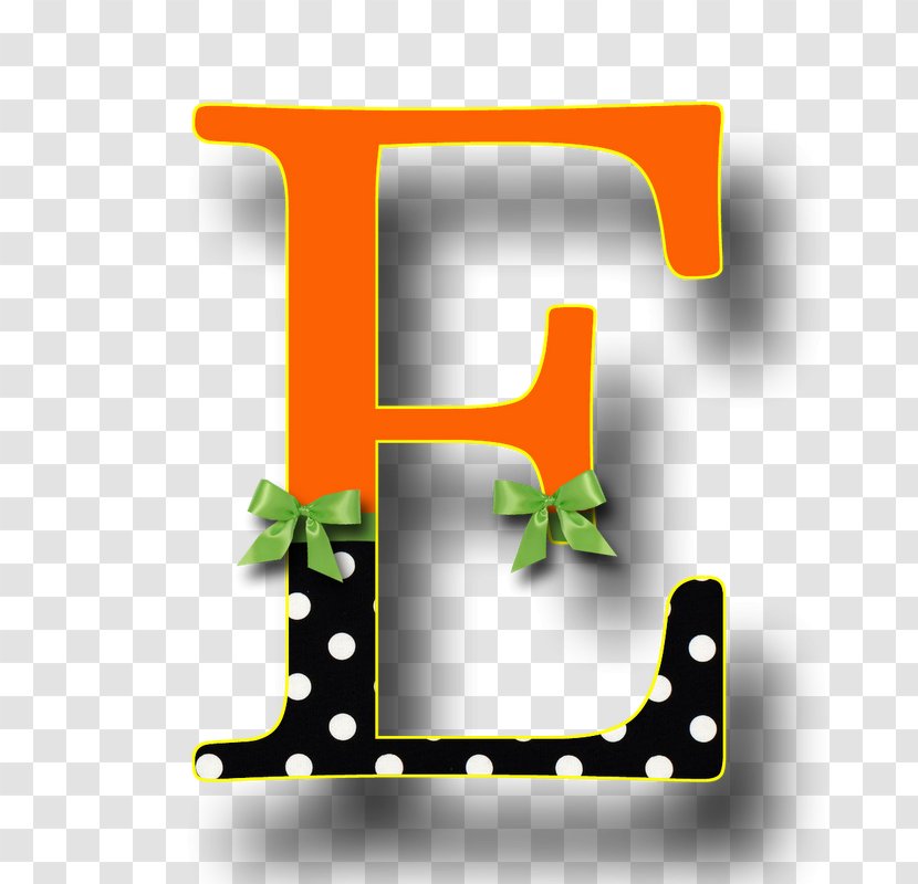 Halloween ABC Paper Letter Alphabet Clip Art - Abc - E Transparent PNG