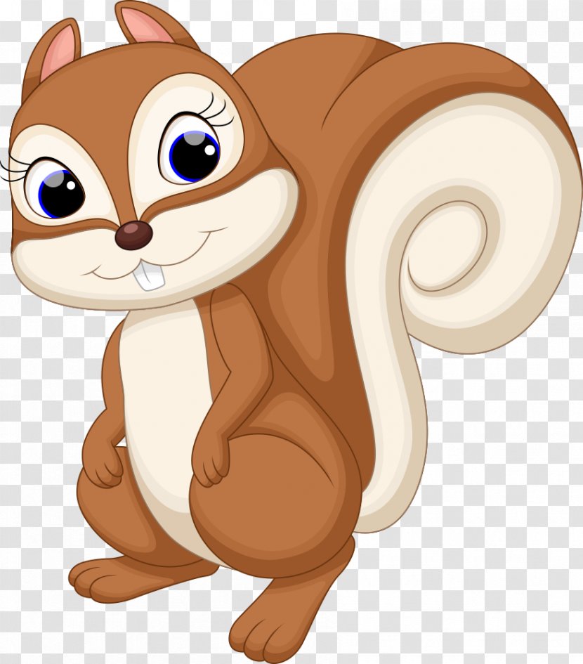 Squirrel Cartoon Cuteness Illustration - Royaltyfree Transparent PNG