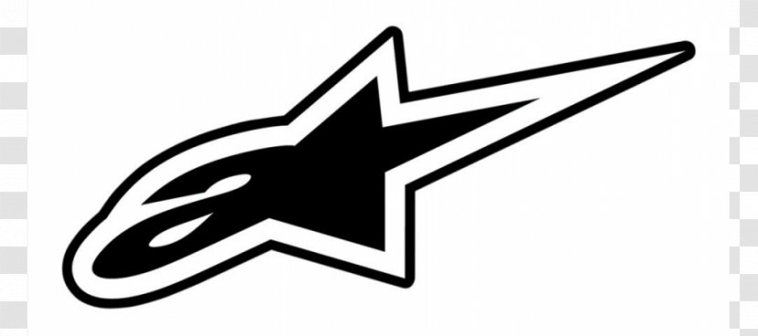 Decal Alpinestars Sticker Motorcycle Logo - Black And White Transparent PNG