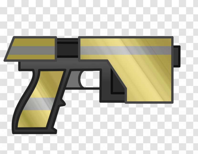 Gun Pistol Firearm Gold GBB - Frame Transparent PNG