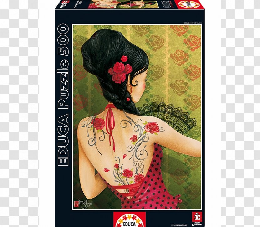 Jigsaw Puzzles Educa Borràs Toy - Geisha Transparent PNG