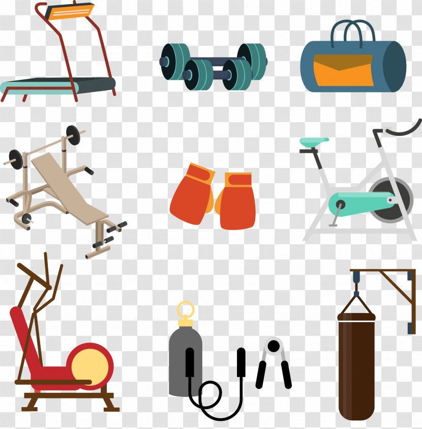 Physical Fitness Euclidean Vector Bodybuilding Icon - Sports Equipment Transparent PNG