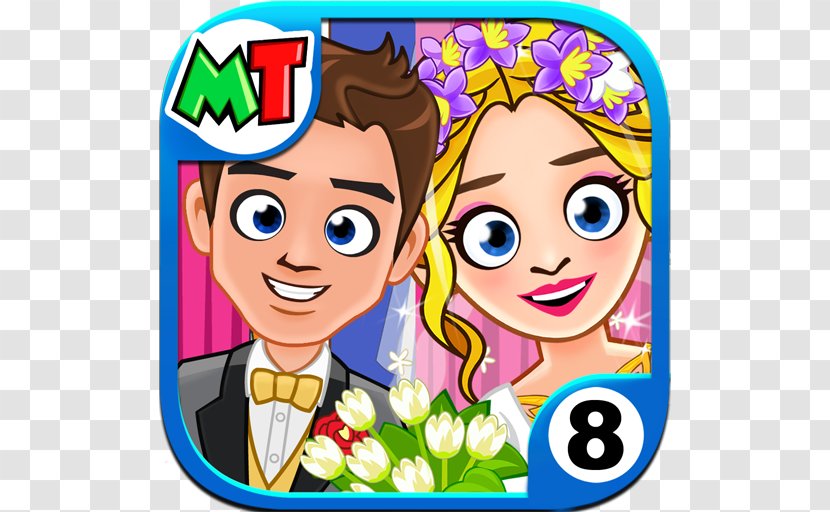 My Town : Wedding Day Game Home Dollhouse Android - Smile - Beach Underground Transparent PNG