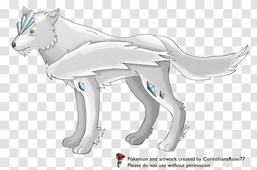 Pokemon Black & White Arctic Wolf Czechoslovakian Wolfdog Pokémon GO - Gray - Go Transparent PNG