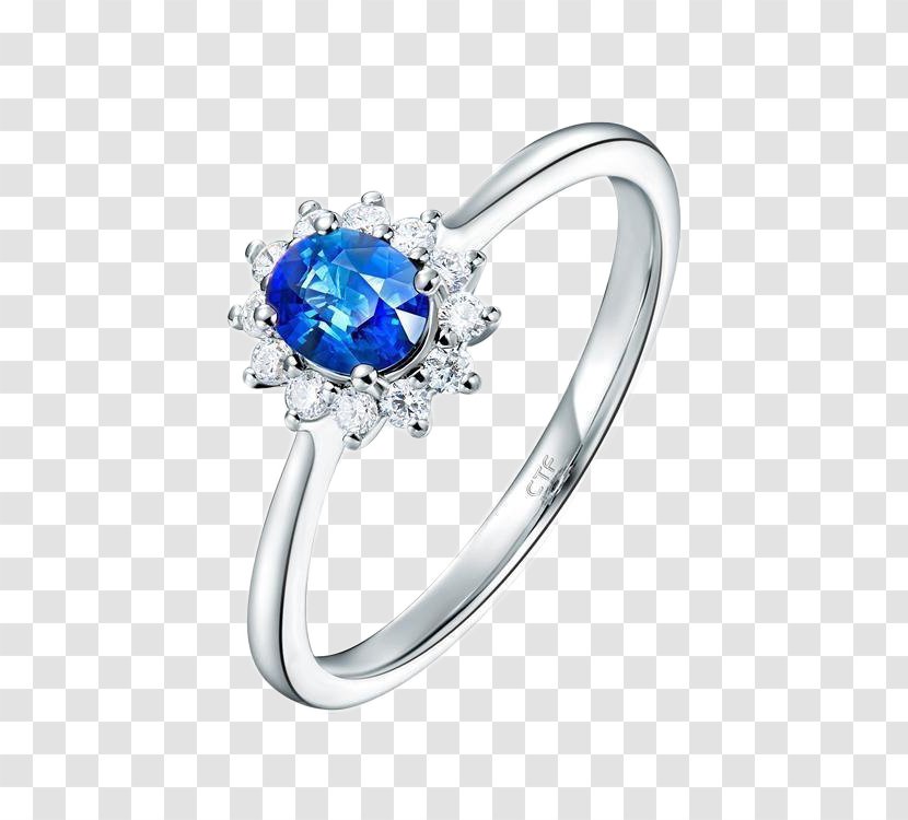 Sapphire Ring Gemstone Designer - Silver Transparent PNG