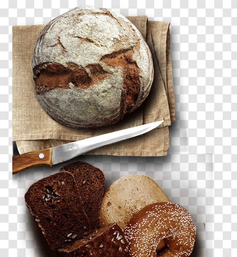 Rye Bread Pumpernickel Soda Brown Sourdough - Food Transparent PNG