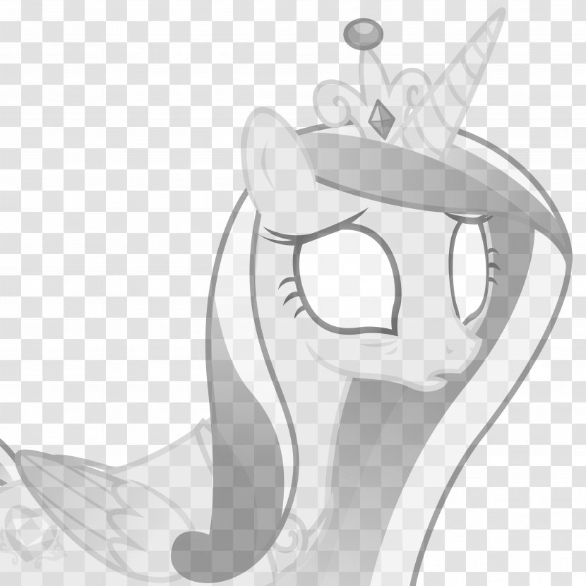 Twilight Sparkle Princess Cadance Pony Luna Cat - Silhouette Transparent PNG