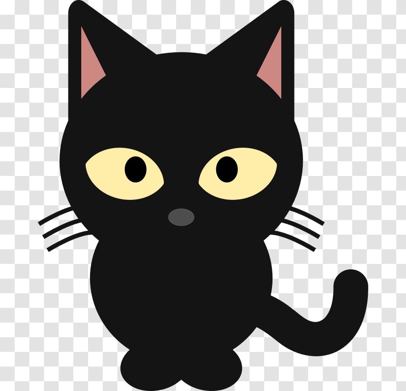 Black Cat Kitten Clip Art - Tabby - Amp Cliparts Transparent PNG