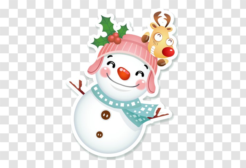 Christmas Chinese New Year Snowman - Poster - And Elk Transparent PNG