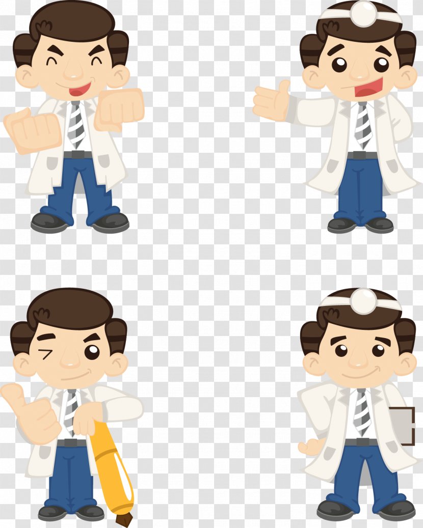 Physician Euclidean Vector - Material - Doctor Cartoon Elements Transparent PNG