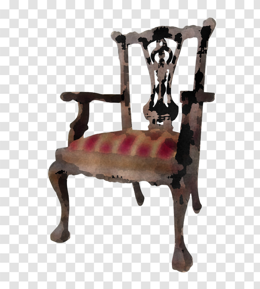 Chair Furniture Table Antique Wood Transparent PNG