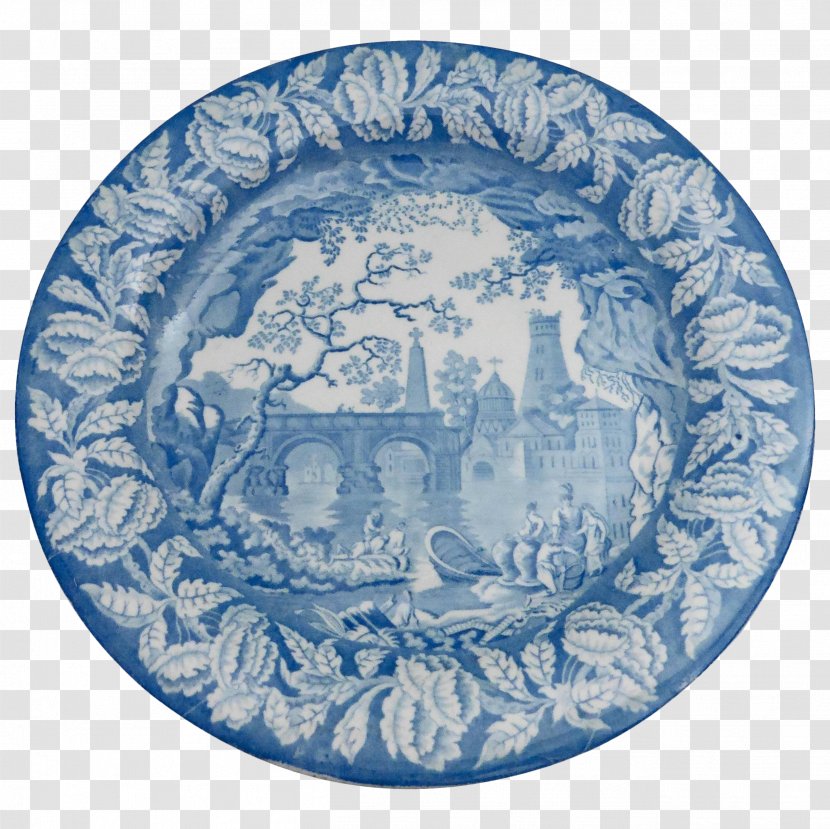 China Background - Blue And White Porcelain - Tableware Transparent PNG