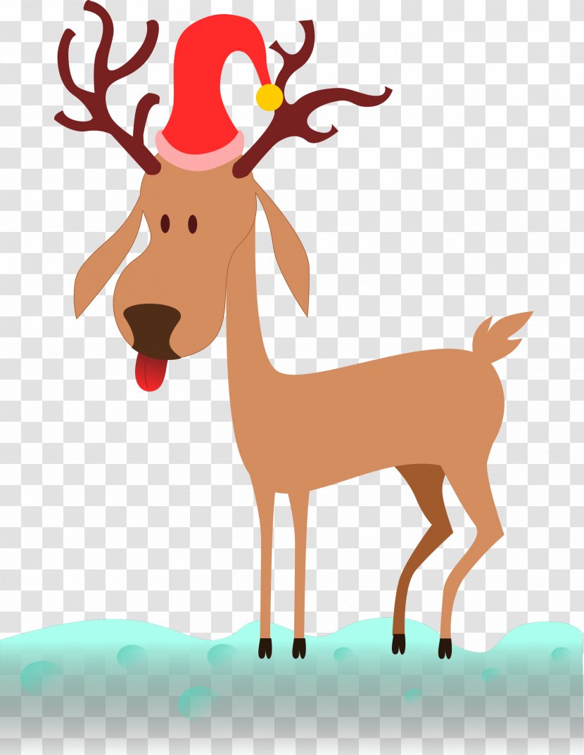 Reindeer Rudolph Santa Claus Clip Art Transparent PNG