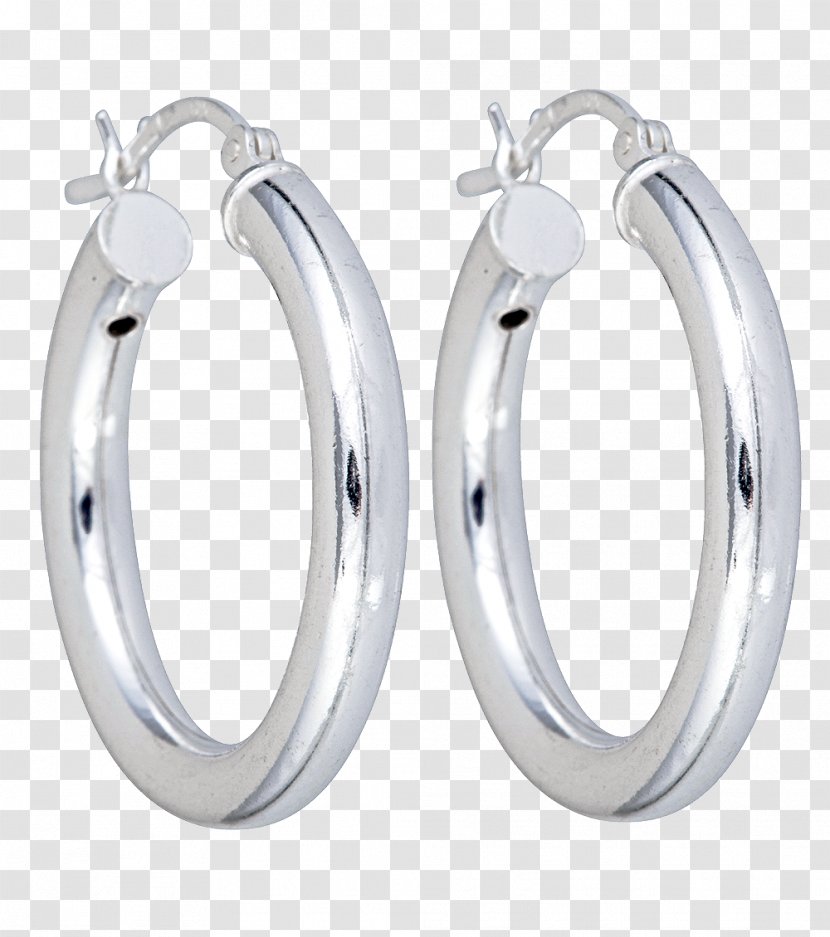 Earring Sterling Silver Kreole Jewellery - Oval Transparent PNG