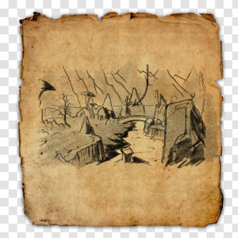 The Elder Scrolls Online: Tamriel Unlimited Morrowind Cyrodiil Clockwork City Treasure Map - Iii - Scroll Transparent PNG