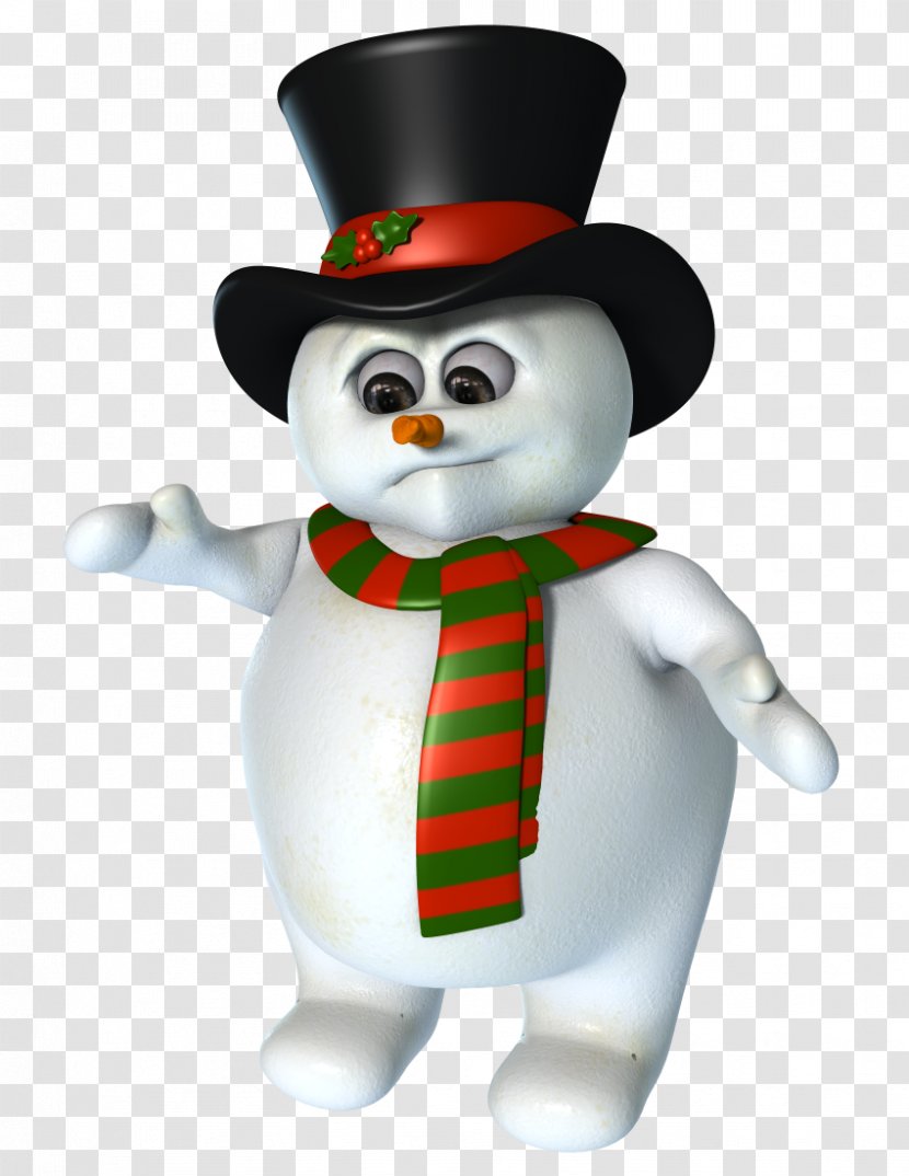 Snowman Figurine Mascot - Christmas Ornament - Countdown 5 Days Font Creative Plans Transparent PNG