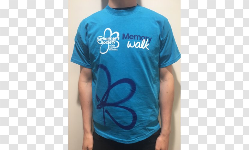 T-shirt Memory Walk Alzheimer's Association Disease - Turquoise Transparent PNG