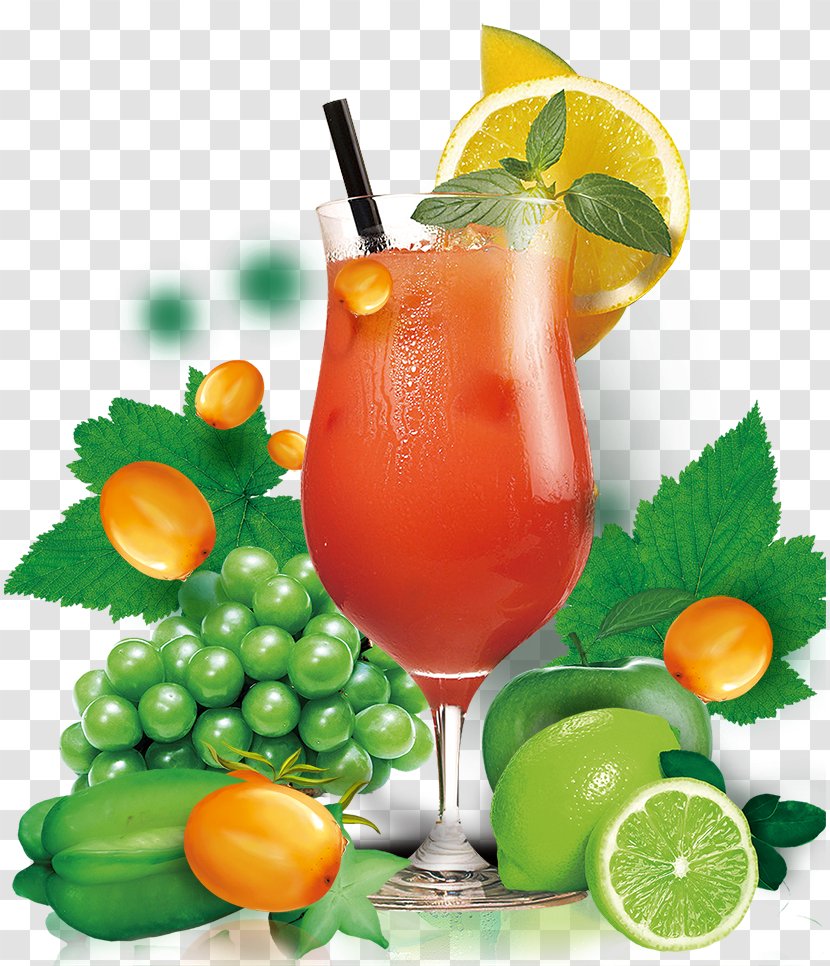 Juice Sea Breeze Mai Tai Cocktail Orange Drink - Grape - Fruit Transparent PNG