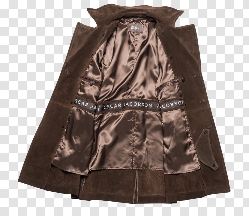Trench Coat Leather Jacket Italy - Suede - Oscar Transparent PNG