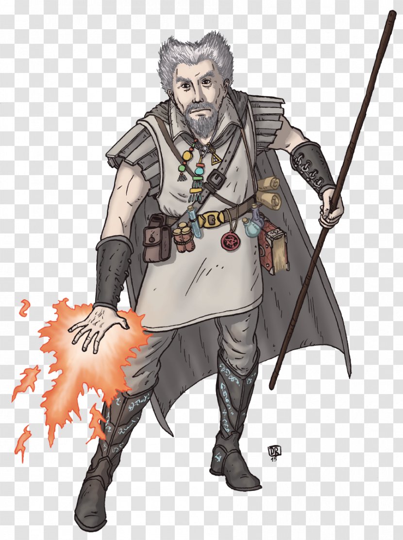 Dungeons & Dragons Human Wizard Player Character Spear - Fictional Transparent PNG