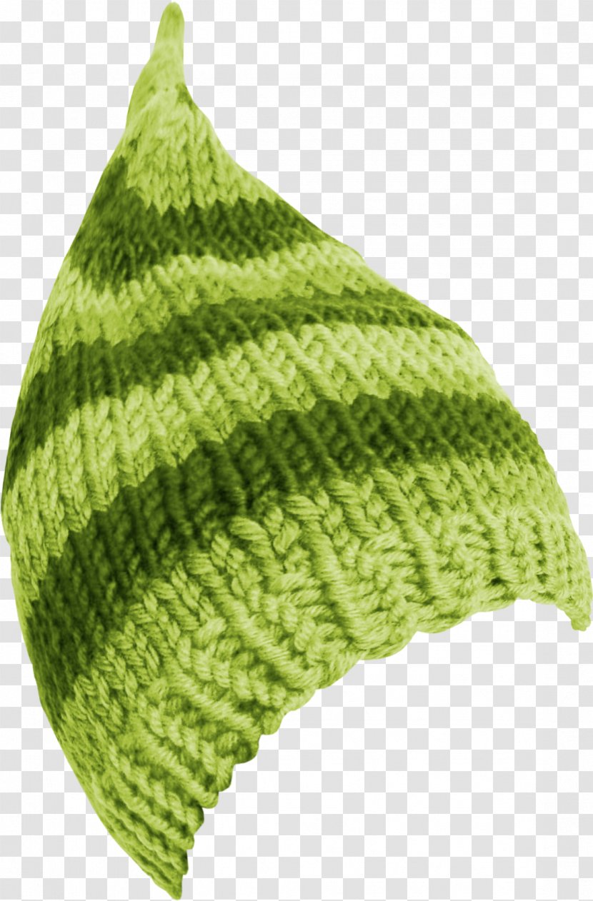 Knit Cap Hat Bonnet Christmas - Yandex - Green Woolen Transparent PNG