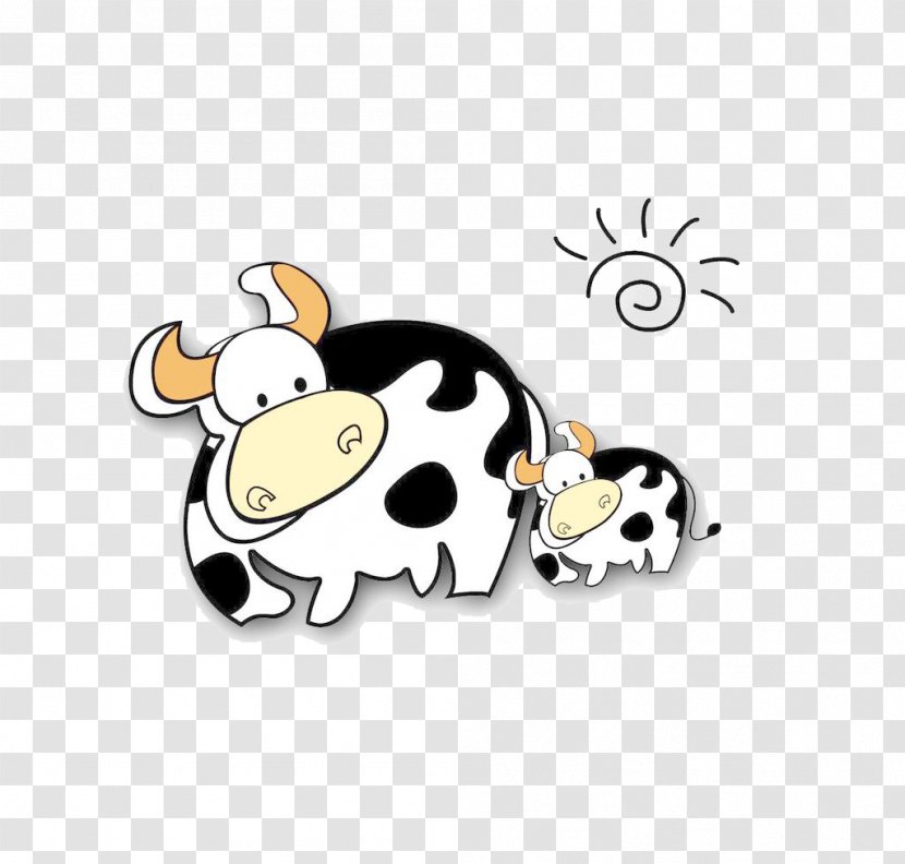 Cattle Cartoon Animation - Cow Transparent PNG