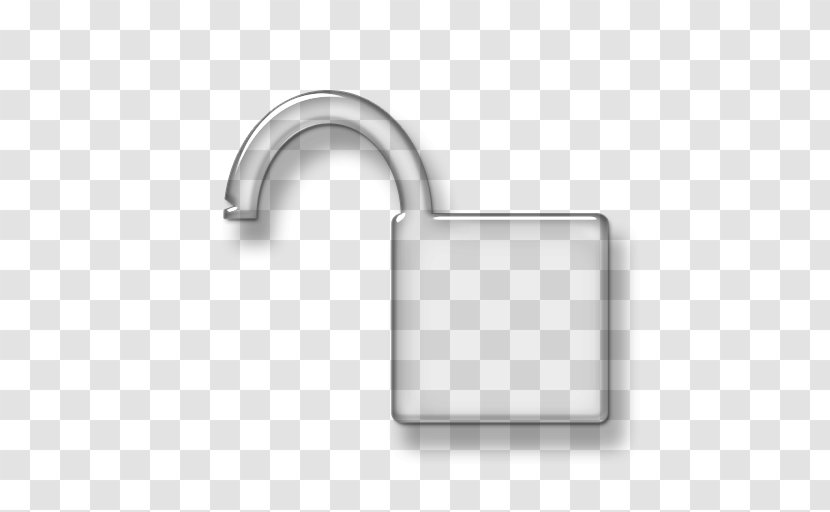 Black And White Material Pattern - Unlocked Lock Cliparts Transparent PNG