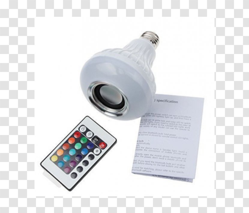 Incandescent Light Bulb Loudspeaker LED Lamp Wireless Transparent PNG