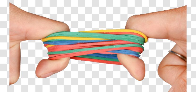 Rubber Band Stretching Elasticity Elastic Energy Natural - Flower - Hand Transparent PNG