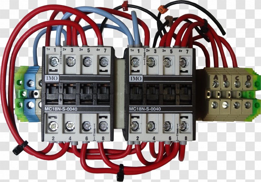 Electrical Cable Network Single-phase Electric Power Contactor Circuit Breaker - Relay - Technic Transparent PNG