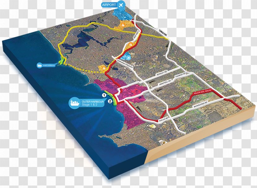 Indian Ocean Map Outer Harbor Plan - Fremantle Transparent PNG