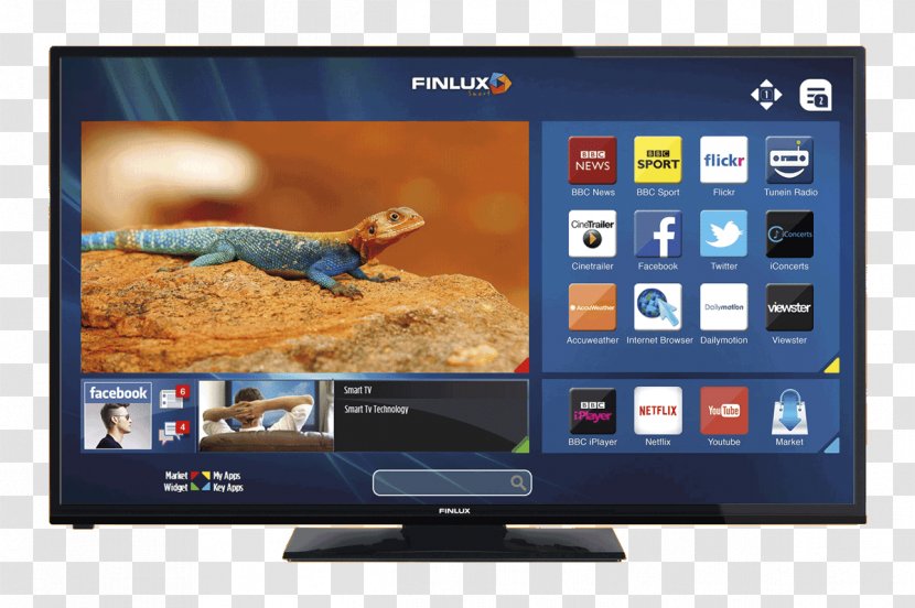 LED-backlit LCD Television Set Smart TV High-definition - Tv Transparent PNG