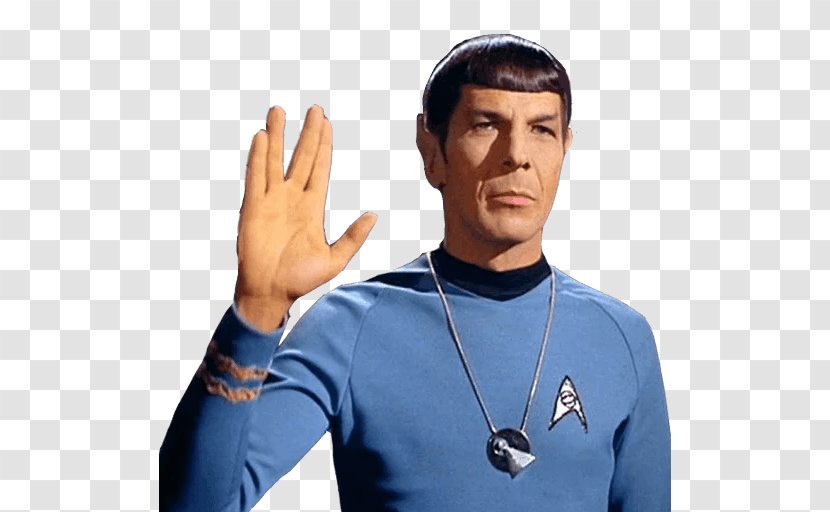 Leonard Nimoy Spock Star Trek: The Original Series Vulcan Salute - Trek Transparent PNG