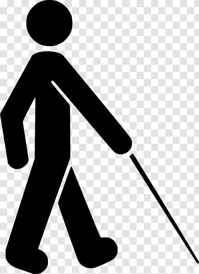 Vision Loss Visual Perception Disability White Cane - Braille - Busy Man Transparent PNG