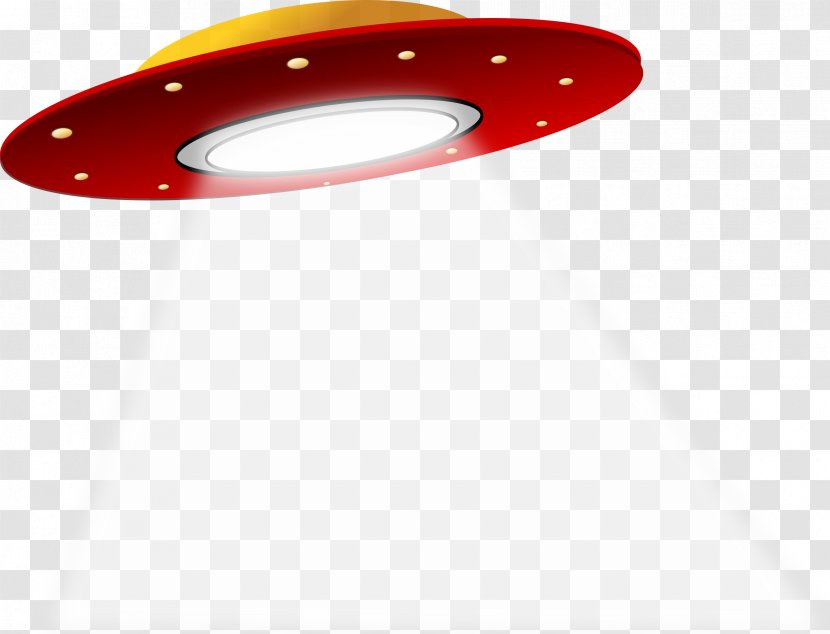 Unidentified Flying Object Saucer Extraterrestrial Life Clip Art - Red Light-emitting UFO Flight Transparent PNG