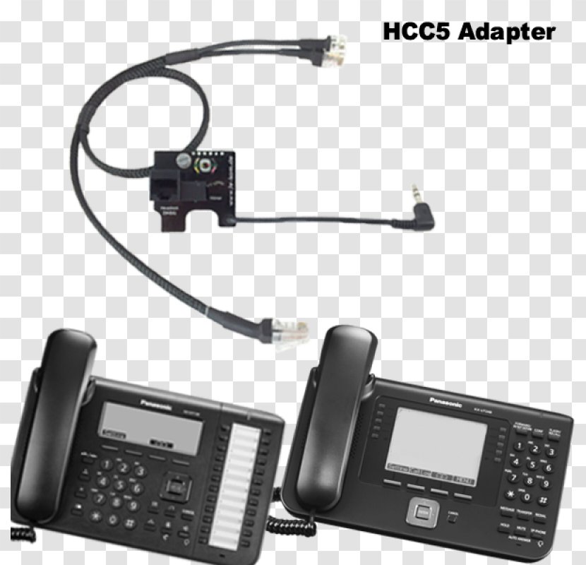 VoIP Phone Product Design Electronics Communication Panasonic KX-UT248NE Executive SIP - Technology - Jabra Headset Adapter Transparent PNG