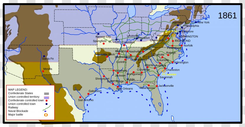 Troop Engagements Of The American Civil War, 1862 United States Anaconda Plan Battle Antietam - Ulysses S Grant Transparent PNG