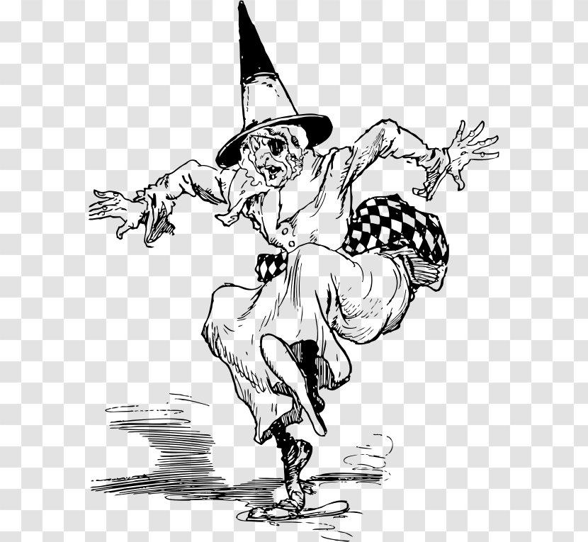Coloring Book The Wonderful Wizard Of Oz Evil Queen Drawing Witchcraft - Monochrome - Child Transparent PNG