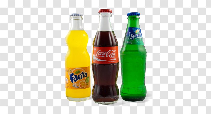 Fanta Coca-Cola Sprite Fizzy Drinks - Bottle - Coca Cola Transparent PNG