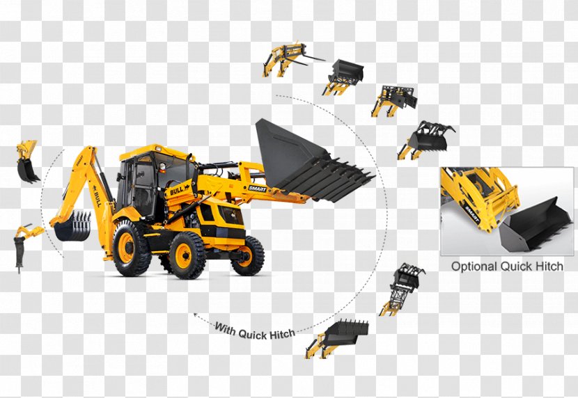 Bulldozer Backhoe Loader Excavator - Buckets Transparent PNG