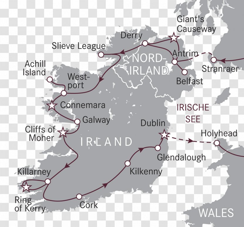 Ireland Map Water Sinn Féin Tuberculosis - Irland Transparent PNG