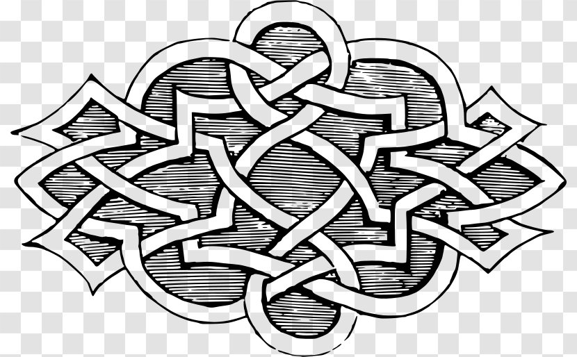 Visual Arts Drawing Line Art Clip - Celtic Knot Tattoo Transparent PNG