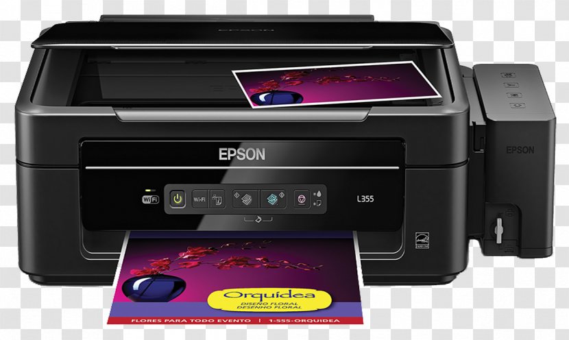 Multi-function Printer Epson Inkjet Printing Device Driver - Image Scanner Transparent PNG