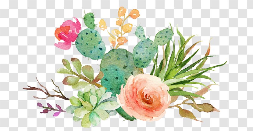 Wedding Invitation Paper Succulent Plant Watercolor Painting Cactaceae - Beautiful Flowers Sen Department Transparent PNG