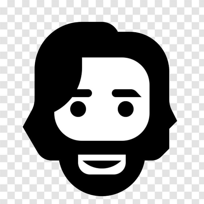 Animation Black And White - Face - Man Cartoon Avatar Transparent PNG