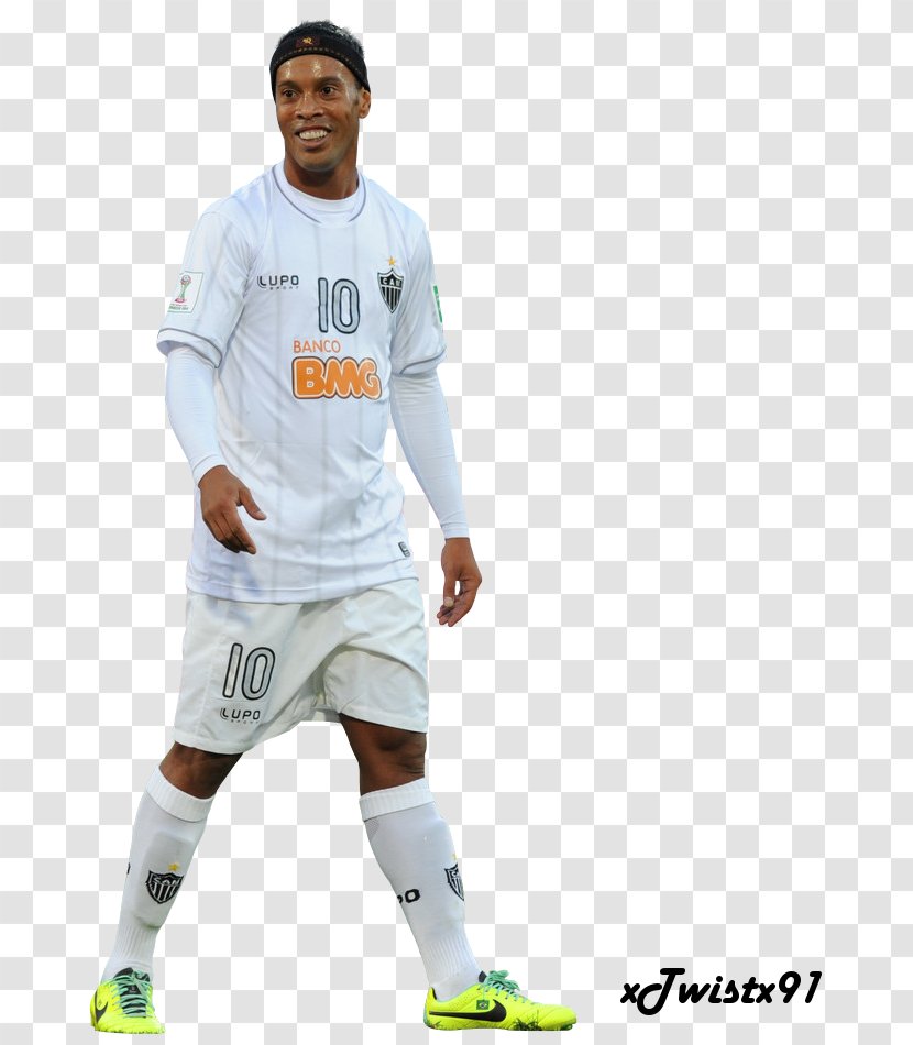Football Player Sport Jersey - Ronaldinho Brazil Transparent PNG