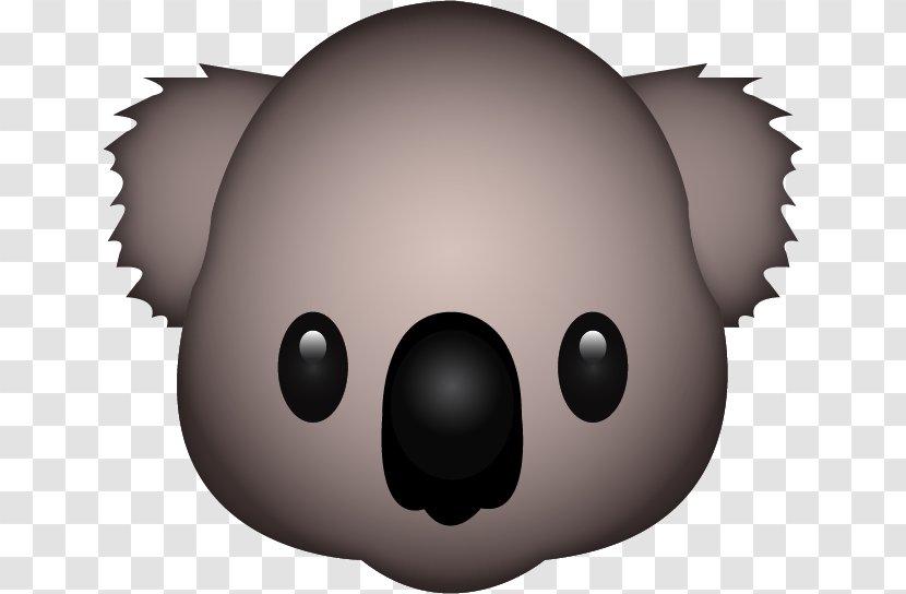 The Koala Emoji Sticker - Apple Color Transparent PNG